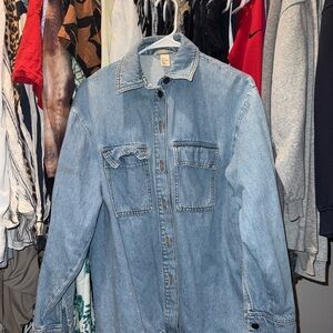 Denim Button-Up Shirt